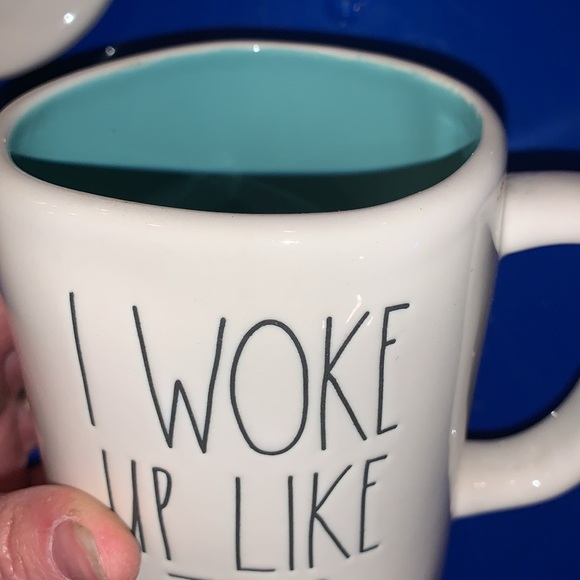 Rae Dunn I WOKE UP LIKE THIS mug & top - Picture 2 of 3